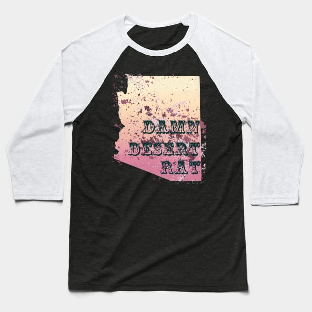 Desert Rat- Peaches Baseball T-Shirt by Outtaline